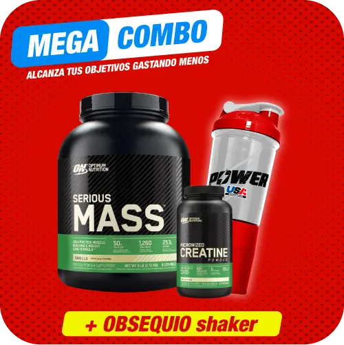 Combo Serious Mass 6 libras + Creatina ON 60 serv + Obsequio