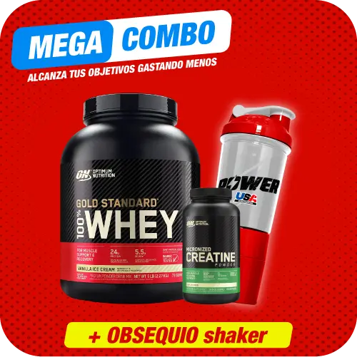 Combo Whey Gold 5 libras + Creatina ON 60 serv + Obsequio