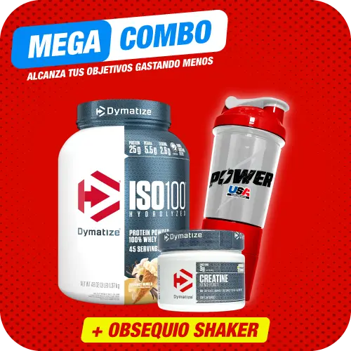 Combo Iso 100 3 libras + Creatina Dymatize 300g + Obsequio