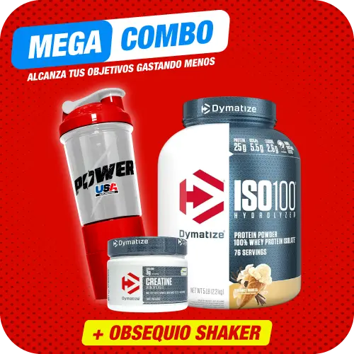 Combo Iso 100 5 libras + Creatina Dymatize 300g + Obsequio