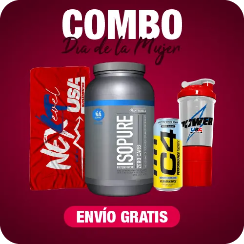 Combo Isopure 3lbs + C4 lata + Shaker + Toalla