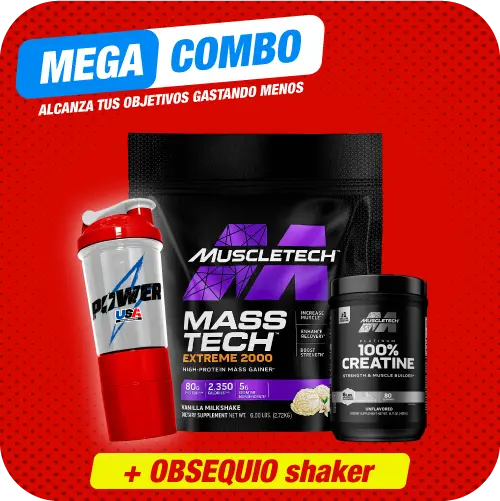 Combo Mass Tech 6 libras + Creatina Platinum + Obsequio