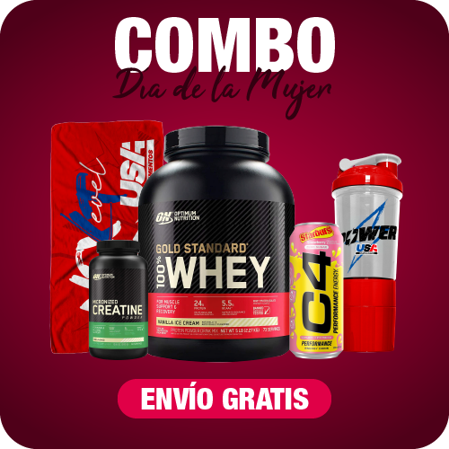 Combo Whey Gold 5lbs + Creatina On 60 serv + C4 lata + Shaker + Toalla