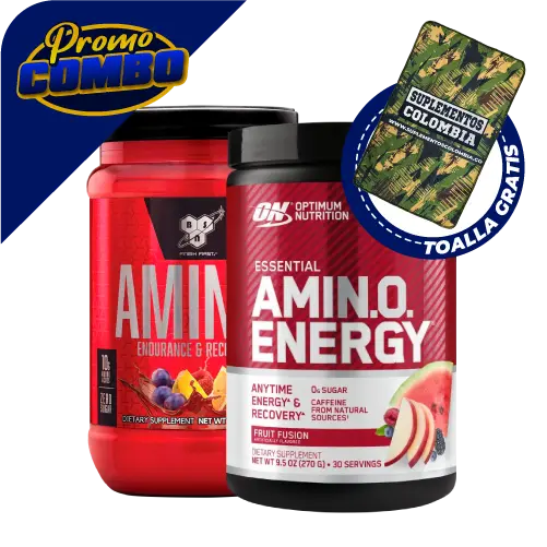 COMBO AMINO X 30 SERVICIOS + AMINO ENERGY 30 SERVICIOS + TOALLA GRATIS