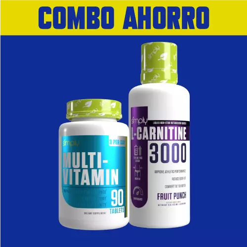 Comprar COMBO L-CARNITINA 3000 SIMPLY + MULTIVITAMÍNICO SIMPLY