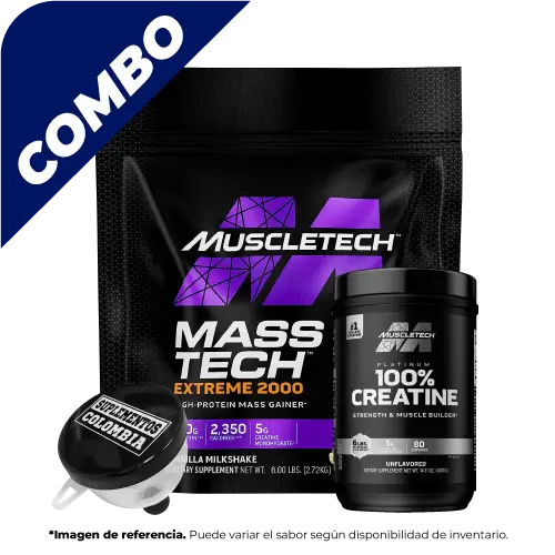 COMBO MASS TECH 6LBS + CREATINA PLATINUM + EMBUDO