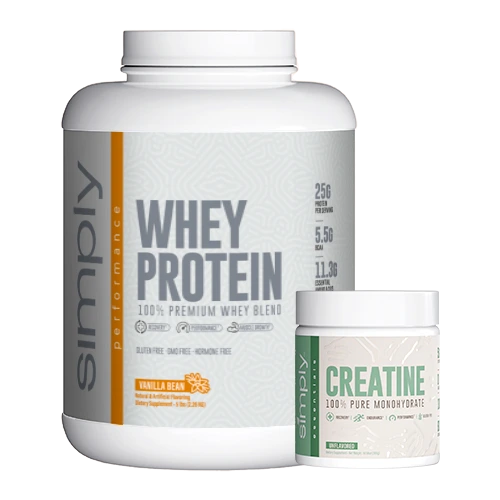 WHEY SIMPLY 5 LIBRAS + CREATINA SIMPLY 300 GRAMOS