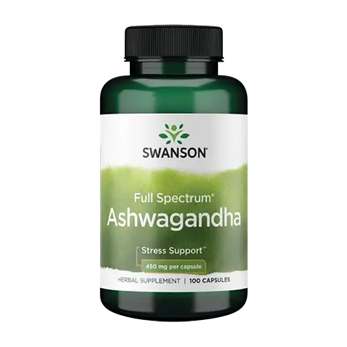 ASHWAGANDHA 450MG SWANSON 100 CÁPSULAS