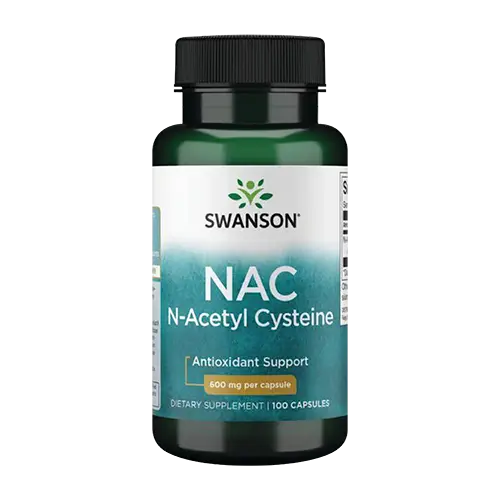 NAC 600MG SWANSON 100 CÁPSULAS