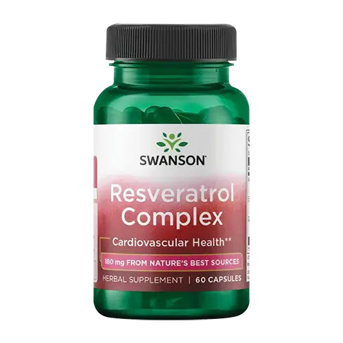 RESVERATROL COMPLEX 180MG SWANSON 60 CÁPSULAS