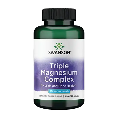 TRIPLE MAGNESIUM COMPLEX 400MG SWANSON 100 CÁPSULAS